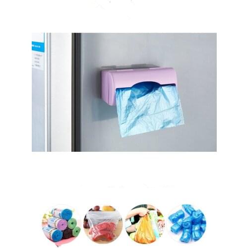 1PC New Garbage Rubbish Bags Hanging Kitchen Packing Shopping Bag Trash Can Household Cleaning Tool OK 0537