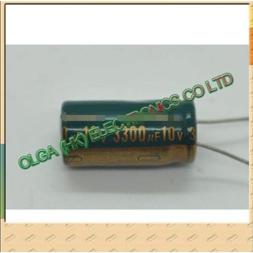 10 v3300uf 3300 uf10v plug-in aluminum electrolytic capacitor size: 13 * 20