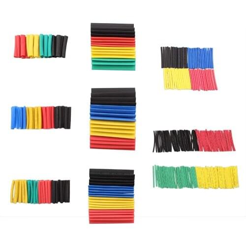 164pcs Set Polyolefin Shrinking Assorted Heat Shrink Tube Wire Cable Insulated Sleeving Tubing Set