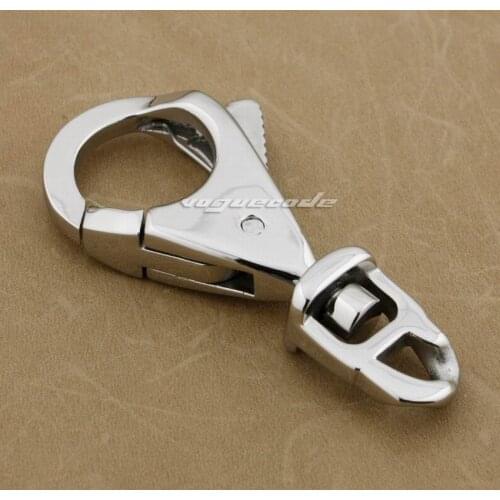 316L Stainless Steel Unique Huge Heavy Clasp For KeyChian Wallet Chain 3P007 DIY Clasp