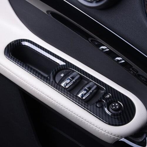 4 pcs Car Windows Control Panel Decorative Cover Sticker For MINI Cooper COUNTRYMAN F60 Automotive interior styling accessories