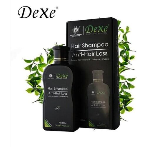 50pcs 200ml Dexe Black Hair Shampoo Anti Hair Loss Chinese Herbal Polygonum Multiflorum Hair Growth Treatment For Men & Women