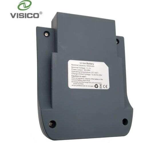 Visico Rechargeable Lithium-Ion Battery 6000mAh for Visico 5 Neewer Vision 5 Studio Flash High Capacity Spare Battery