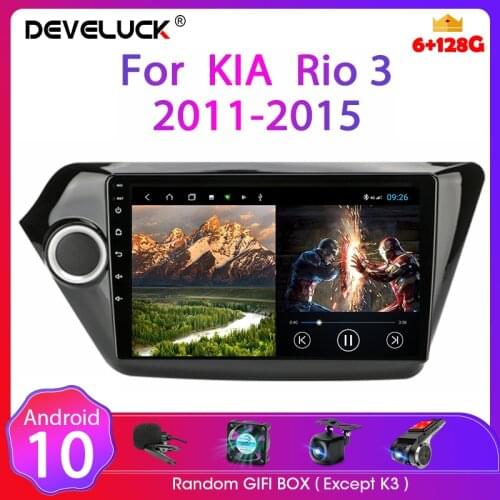 9" Android 10 Car Radio Multimedia Video Player Navigation GPS 2 Din 4G Carplay stereo DVD Head Unit For Kia RIO 3 2011 - 2015