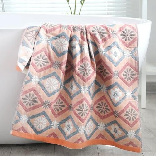 Large bath towel cotton womens soft absorbent gauze thin summer soft towel 70x140 for adults boho bathroom household Quick-Dry