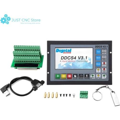 DDCSV3.1 Handwheel Replace Mach3 USB CNC Controller 3 4 Axis 500KHz Metal case Offline control
