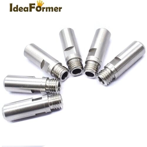 1/2pcs MK2 MK10 Extruder Heat Break Throat M7 thread 26mm Stainless Steel For Reprap 1.75mm Filament 3D Printer Parts