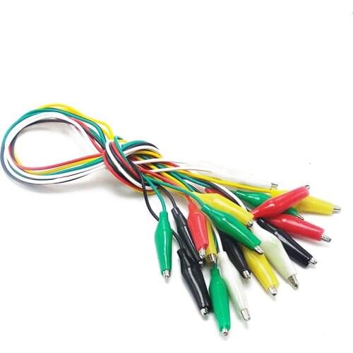 10pcs 28cm Alligator Clips Electrical DIY Test Leads Alligator Double-ended Crocodile Clips Test Jumper Wire