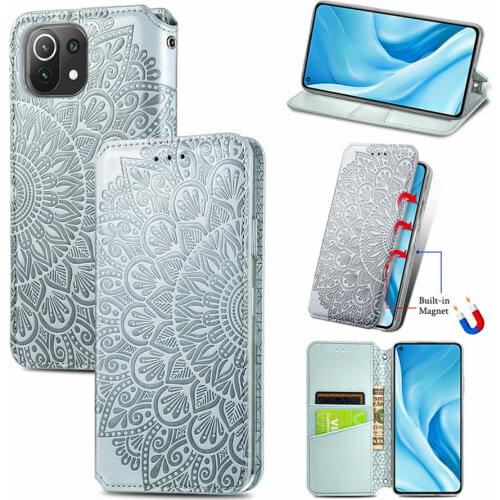 For Xiaomi 11 10T Lite 5G Flip Case Xiaomi 11 Lite Emboss Luxury Leather Wallet Case Mi 11i 10T Pro Magnet Card Cover Mi11 Lite