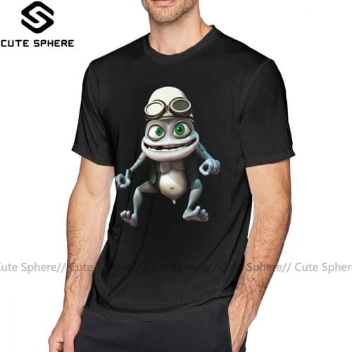 Crazy Frog T Shirt Crazy Frog T-Shirt Cotton Graphic Tee Shirt Short Sleeves 4xl Casual Male Cute Tshirt