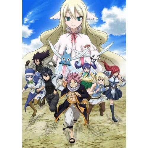 Lot style Choose Fairy Tail Anime Art print Silk poster Home Wall Decor