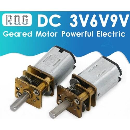DC 3V/6V/12V N20 Mini Micro Metal Gear Motor with Gearwheel DC Motors 15/30/50/60/100/200/300/500/1000RPM
