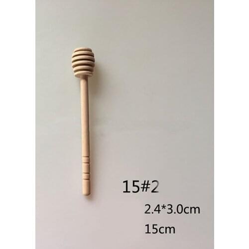 High Quality Mini Wooden Honey Stick Wood Stick Honey Stir Bar Mixing Handle Jar Spoon Honey Spoon Stick Honey Stirring Rod