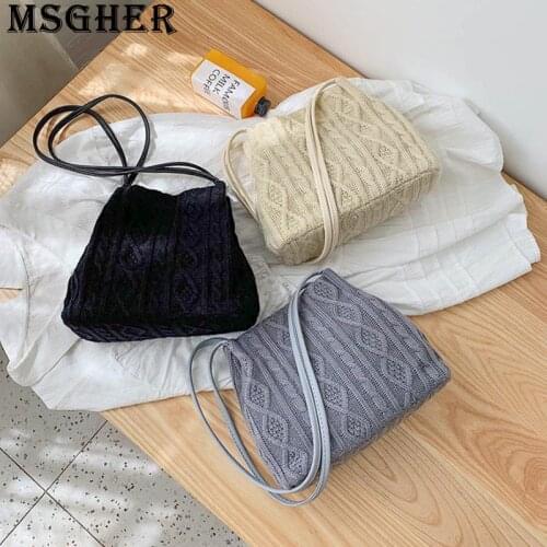 Женские вязаные сумки MSGHER China At AliExpress