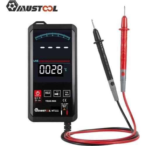 MUSTOOL MT111 Touch Screen Digital Multimeter 6000 Counts Intelligent Scanning Digital Multimeter AC DC Measurement NCV True RMS