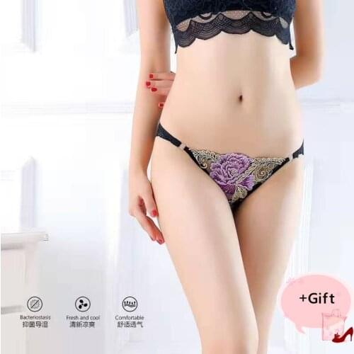 Lady Soft Lace Panties Sexy Printing Bikini Underwear Bacteriostasis Panties For Women Body Thong Couple Erotic Pants Valenties