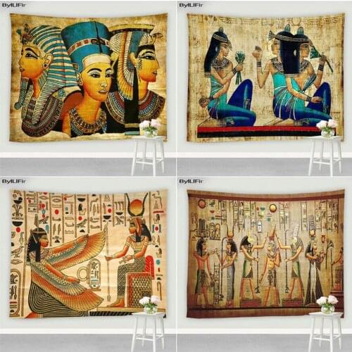 Egyptian Style Wall Hanging Tapestry Retro Culture Art Pharaoh Mural Screen Mandala Hippie Bedroom Dormitory Tapestries Decor