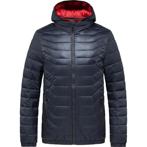 2021 New Mens Winter Warm Jacket Korean Fashion Cotton Jacket Hooded Detachable Youth Mens Cotton Jacket