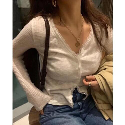 New Spring Top Sexy T Shirt Women Elasticity T-Shirt Korean Style Tee Woman Clothes Slim Tshirt Female Skinny Long Sleeve Tops