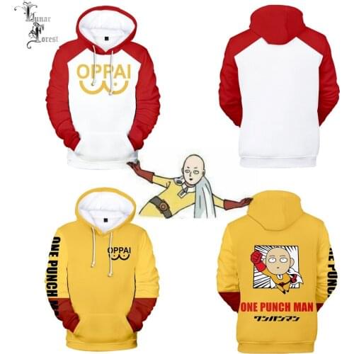 One Punch Man Character 3D Printing Men/Women Autumn Fashion Japanese Anime Hoodies Sweatshirt Long Sleeves Pollover Plus Size