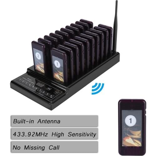 20 Channels Pager Wireless Restaurant Calling Pager System For Restaurant pager restaurant