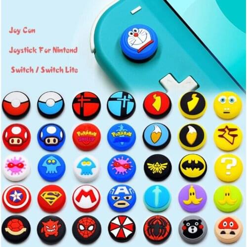 Lovely Cartoon Theme Nintend Thumb Stick Grip Cap Joystick Cover for Nintendo Switch Lite Joy-con Controller Thumbstick Case