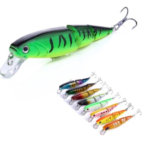 Jointed Fishing Lure 10.5cm 14g Minnow Hard Bait Artificial Fishing Wobblers Plastic Fish pesca Fishing Tackle