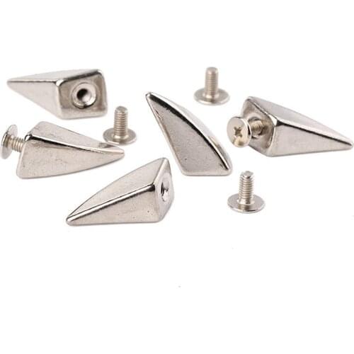 20sets 17mm Alloy Spike Punk Spikes Silver Dragon Claw Rivet Studs Spots Leather Craft Bags Bracelet Clothing Shoes Collars