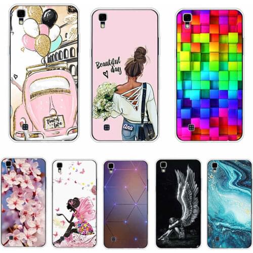 Silicone Case For LG X Power 5.3 inch Full Protective Flower Pattern Back Cover Case For LG X Power K220 Phone Case Coque