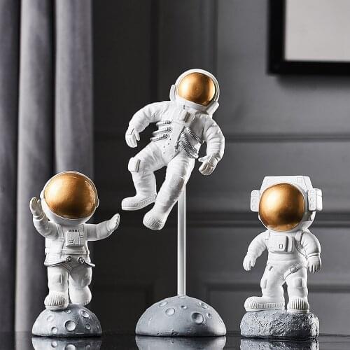 Nordic Home Decoration Accessories Modern Astronaut Character Statue Home Decor Miniature Figurines Living Room Decoration
