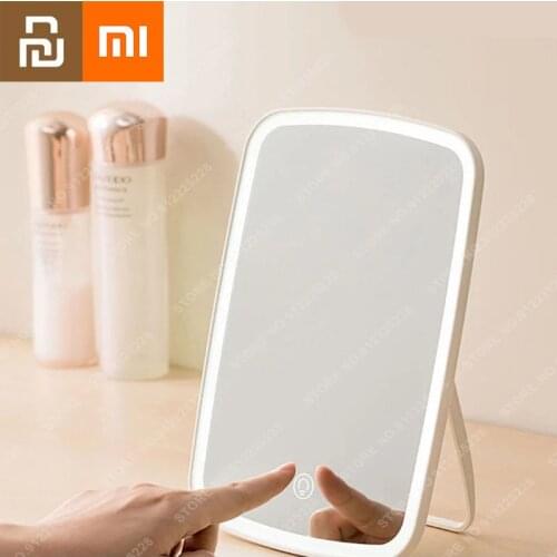 Xiaomi Jordan Judy LED Intelligent Portable Makeup Mirror Led Light Portable Desktop Folding Light Mirror Dormitory Gifts Youpin