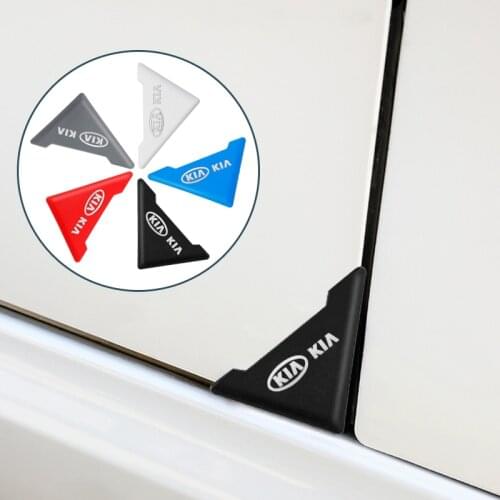2PCS Door Anti-Collision Cover Silicone Crash Protection Car Door Corner Cover Scratch Protector for Kia rio ceed sportage k2 k5