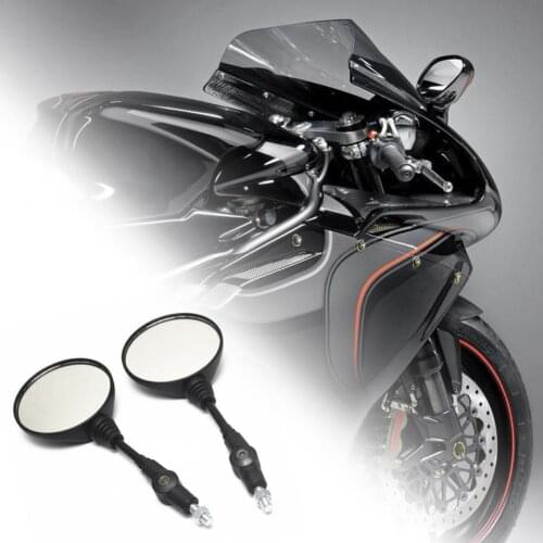 1 Set Rearview Mirrors Universal Folding Round Motorbike Modified Rear View Mirrors for Motorcycles motorcycle mirror espelho