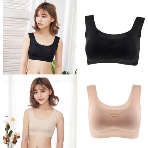 Women Casual Seamless Bra Ladies Bra Padded Push Up Yoga Sports Bra Crop Top Vest Comfort Bra