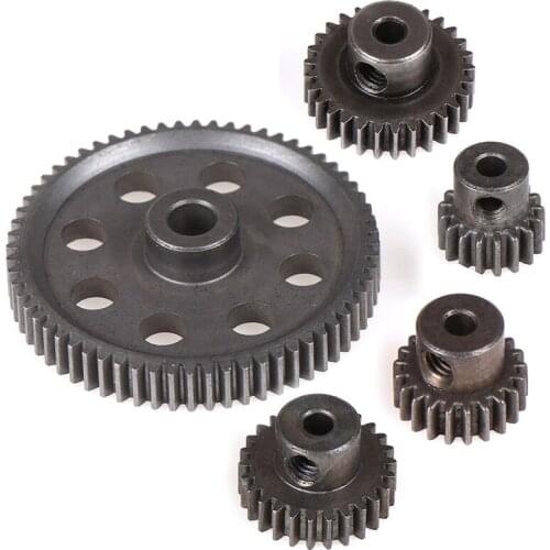 11184 Metal Diff Main Gear 64T 11181 Motor Pinion Gears 21T Truck 1/10 RC Parts HSP BRONTOSAURUS Himoto Amax Redcat Exceed 94111