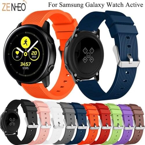 20mm silicone sport watch band For Samsung Galaxy watch 42mm active 2 gear S2 Gear sport Frontier strap huawei watch GTS strap
