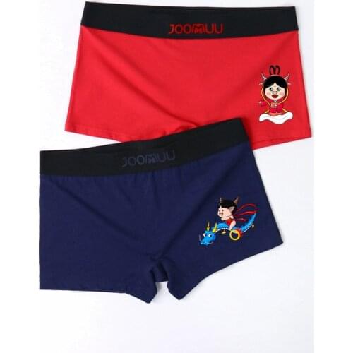 3pcs Women Cartoon Print Boxer Briefs Knickers Tomboy Trans FTM Lesbian Transgender Underwear Boyshort Shorts Panties Underpant