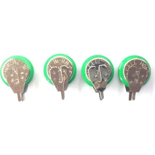 4pcs/lot Original Brand New KX 1.2V 40mAh Ni-MH Rechargeable Button Cell Battery Ni MH Batteries With Pins