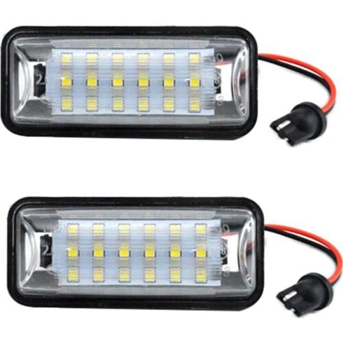 Car New License plate light white lamps 18 SMD LED Chip For Subaru Forester BRZ Impreza Legacy XV Crosstrek2013 2014