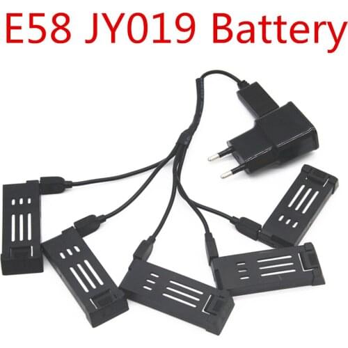 Battery for E58 JY019 RC Quadcopter Spare Parts Accessories 3.7V 500mAh Lipo Battery Rechargeable for RC Drones