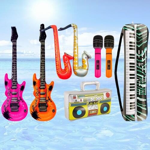 Besegad 8cps Kids Beach Sand Game Toys Inflatables Musical Instruments Accessories for Swimming Pool Supplies Outdoor Beach Toy