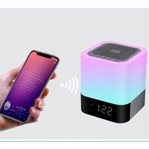 SEMVIS LED Wireless Speaker Colorful Touch Beat Light Bluetooth Speaker Wireless Portable Card Gift Audio Bluetooth Speaker