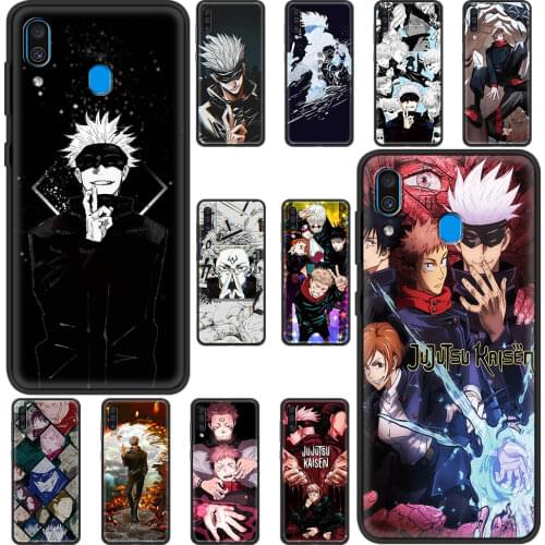 Jujutsu Kaisen Anime Protect Phone Case For Samsung Galaxy A50 A10 A20e A70 A30 A40 A20 A20S A10s Black Soft Funda A10e Cover
