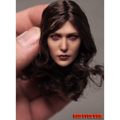 Estartek 1/6 Scarlet Witch Red Eye Version European Beauty Head Carved for 12" Collectible Action Figure DIY