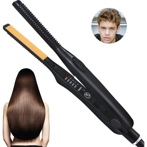 Ceramic Tourmaline Ionic Flat Iron Hair Straightener Straightens & Curls with Adjustable Temp Hair Styling Tools