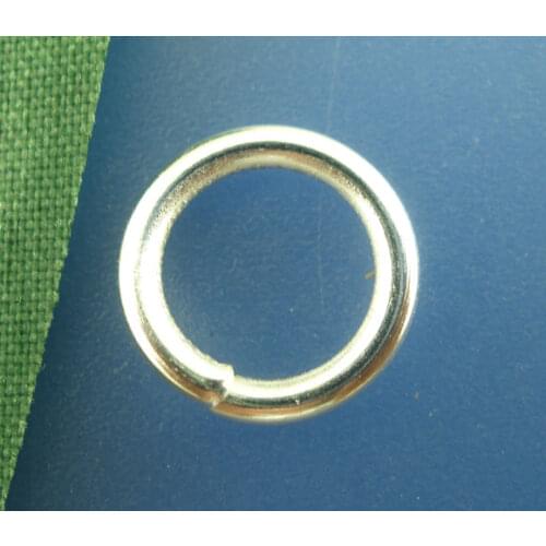 Lovely 200PCs Silver Plated Open Jump Ring 10x1.5mm Findings (B03438)