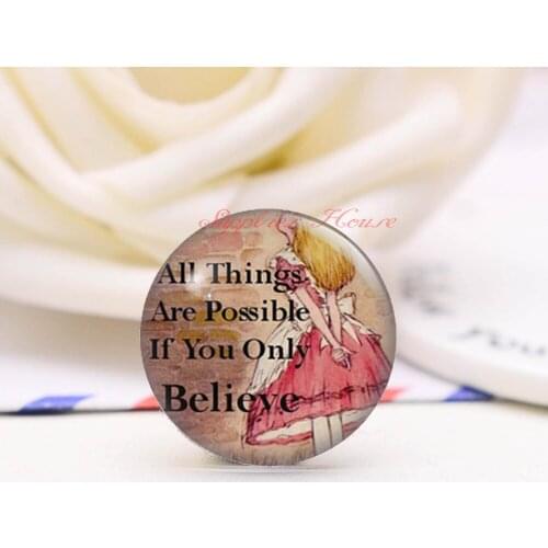 Handmade Round Girl photo glass Cabochons, Jewelry Finding Cameo Pendant Settings, (F00676-210)