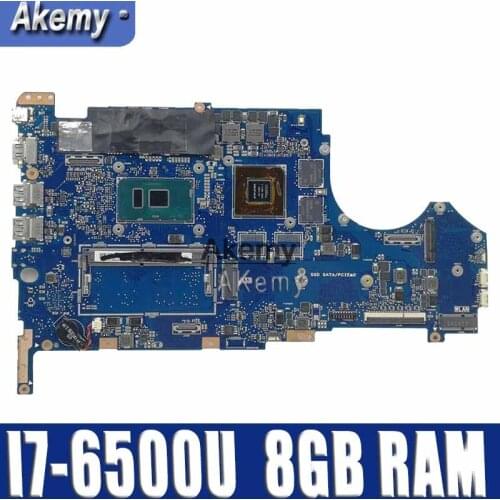 Laptop Motherboard For Asus Q534U Q534UX Q534UQ Q534UQK Mainboard with GTX940M/2GB Video card I7-6500U 8GB RAM