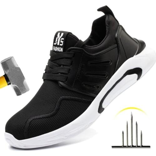 Summer and Winter Mens New Steel Head Anti-smashing Anti-puncture Work Shoes Safety Shoes Sports Shoes Men Boots