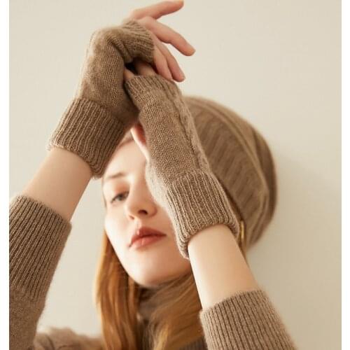 New fashion warm cashmere gloves in autumn and winter 100% pure cashmere